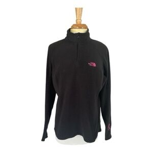 The North Face Pink Ribbon Tech Glacier 1/4 Zip Fleece Pullover